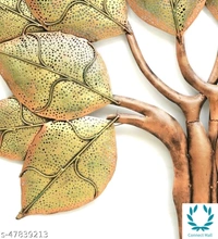 Iron 18 Leaf With Led  Wall Decor -  Free Size, Metal, Pack of1